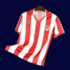 Atlético Madrid 1982 83 retro jersey front with vintage stripes and historic crest