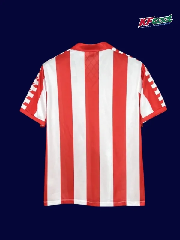 Atlético Madrid 1982 83 retro jersey back with classic plain rear and old school cut