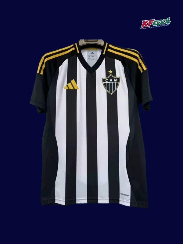 Atletico Mineiro home jersey 25/26 fans version front black white stripes