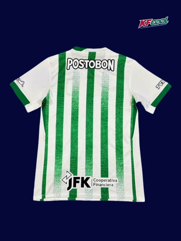Atlético Nacional 25/26 home jersey back with custom number