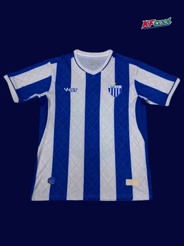 Avai home jersey 25/26 fans version front blue white stripes