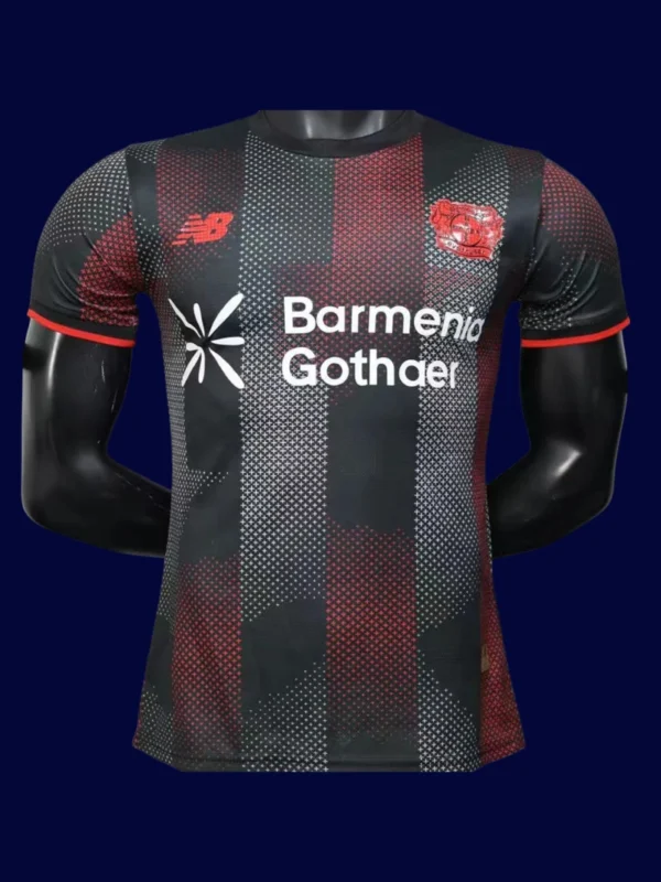 Bayer Leverkusen Home Jersey 2526 Player Version1 - KFCool – Football Jerseys & Soccer Kits Store Bayer Leverkusen Home Jersey 25/26 Player Version front with professional cut and club badge.