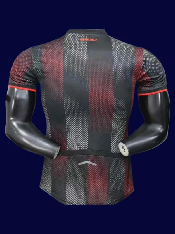 Bayer Leverkusen Home Jersey 2526 Player Version2 - KFCool – Football Jerseys & Soccer Kits Store Bayer Leverkusen Home Jersey 25/26 Player Version back with stitched number area.