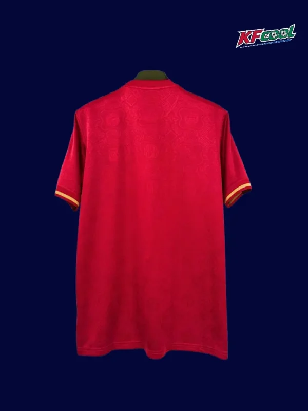 Bayern Munchen red 125th anniversary jersey fans version back view