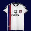 Bayern Munchen Away Classic Retro Jersey 199698A - KFCool – Football Jerseys & Soccer Kits Store Bayern Munchen away classic retro jersey 1996/98 front red white away design