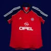 Bayern Munchen Home Classic Retro Jersey 200001A - KFCool – Football Jerseys & Soccer Kits Store Bayern Munchen home classic retro jersey 2000/01 front red black vintage design