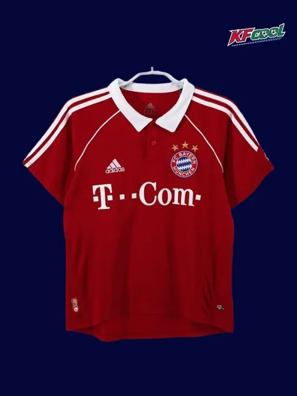 Bayern Munchen Home Classic Retro Jersey 200607A - kfcool.com Bayern Munchen home classic retro jersey 2006/07 front red black stripes
