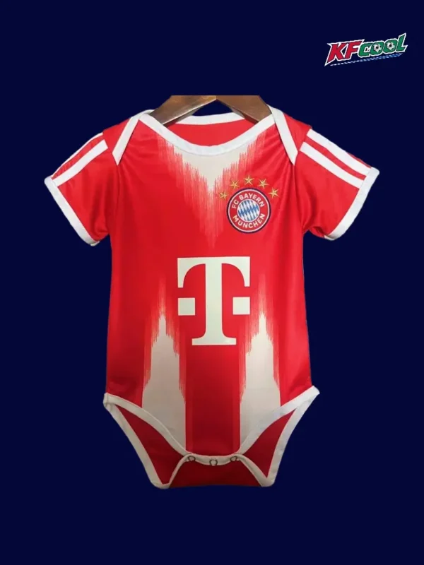 Bayern Munchen Home Red Babysuit Infant Crawl 2526A - kfcool.com Bayern Munchen home red babysuit infant crawl 25/26 front view