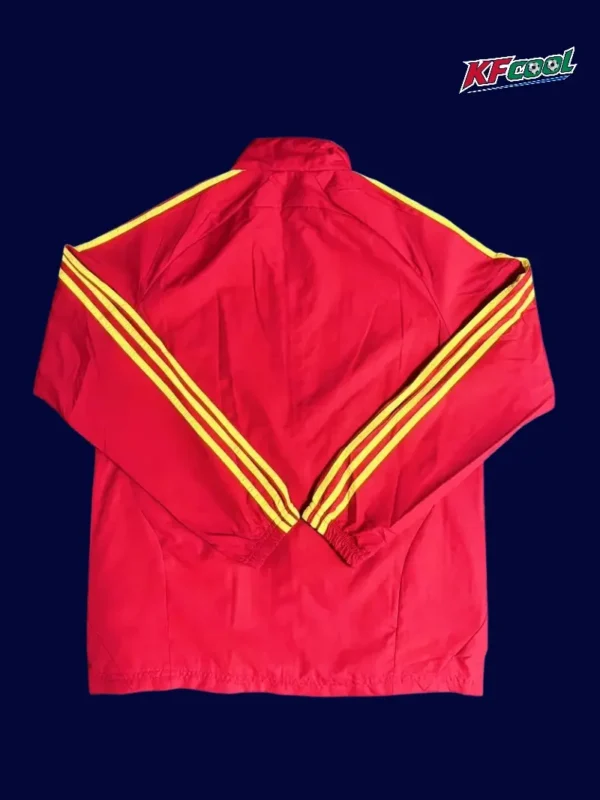 Bayern Munchen Red Windbreaker 2526 Fans Version2 - kfcool.com Bayern Munchen 25/26 red windbreaker back view
