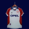 Bayern Munchen third classic retro jersey 1996/98 front red white vintage design