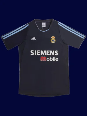 Beckham #23 Real Madrid Away Black Retro Jersey 03/04