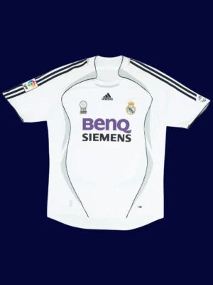 Beckham #23 Real Madrid Home White Retro Jersey 06/07