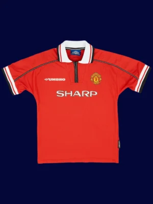Beckham #7 Manchester United Home Retro Jersey 99/00