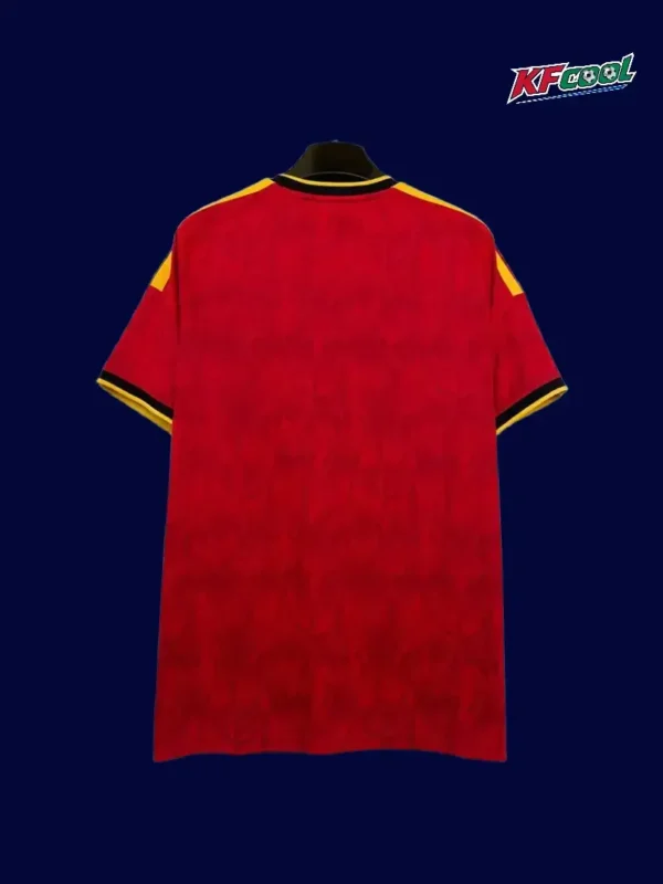 Belgium home red jersey 26/27 fans back with collar detail