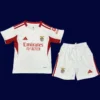 Benfica Away Kids kits 25/26 front lightweight breathable junior football shirt
