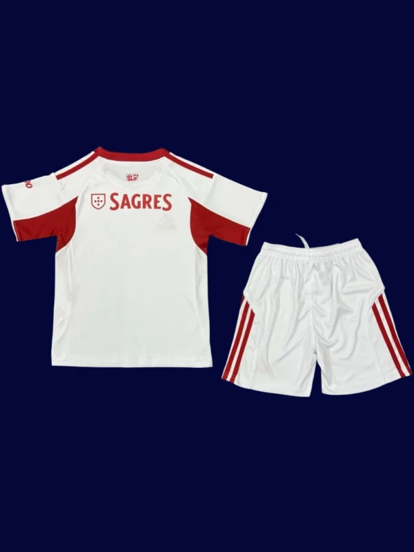Benfica Away Kids kits 25/26 back custom number