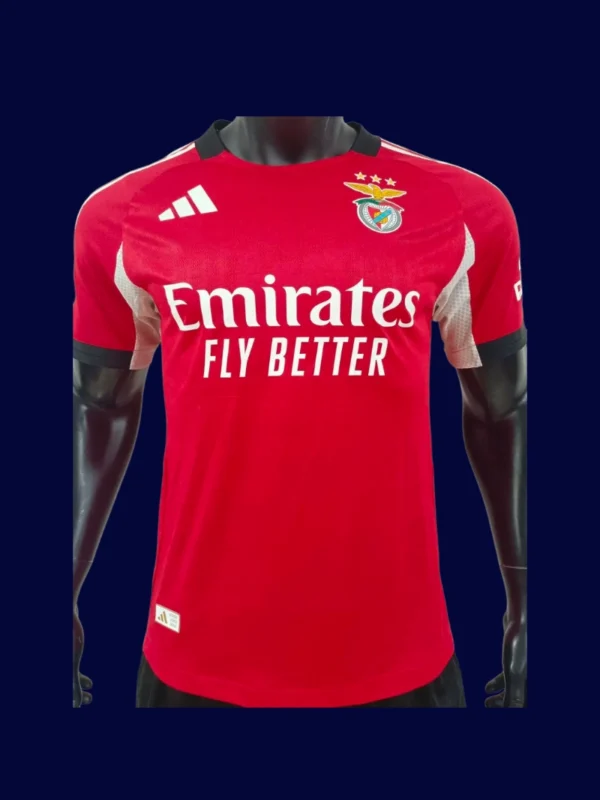 Benfica Home Jersey 2526 Player Version1 - KFCool – Football Jerseys & Soccer Kits Store Benfica Home Jersey 25/26 Player Version front pro‑grade lightweight performance shirt