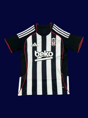 Besiktas Away Jersey 25/26 Fans Version front high‑quality breathable lightweight shirt