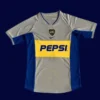 Boca Junior Away Classic Retro Jersey 2002A - kfcool.com Boca Juniors away classic retro jersey 2002 front yellow blue away design