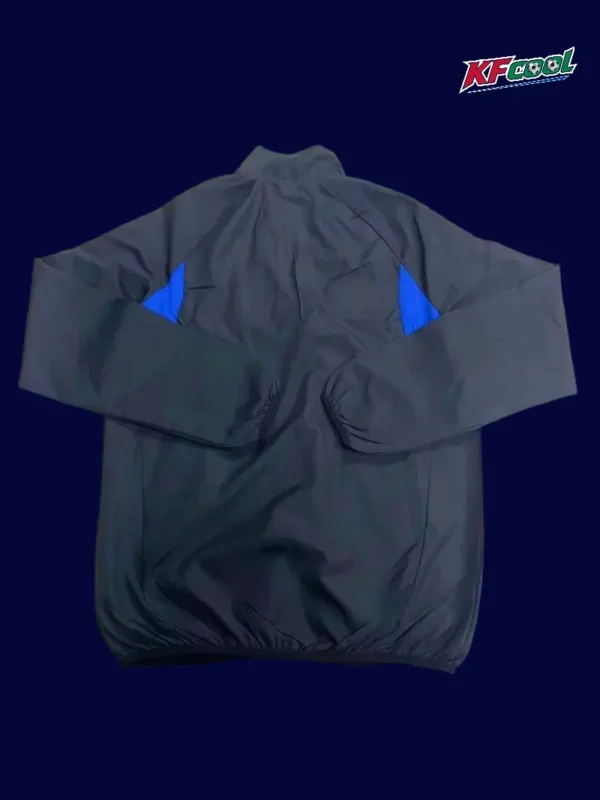 Boca Juniors black windbreaker 25/26 fans version back view