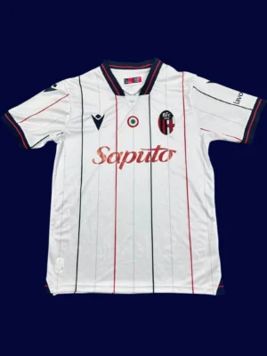 Bologna Away Jersey 25/26 Fans Version front showing away design and badge.