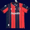 Bologna Home Jersey 25/26 Fans Version front with classic red-and-blue stripes.