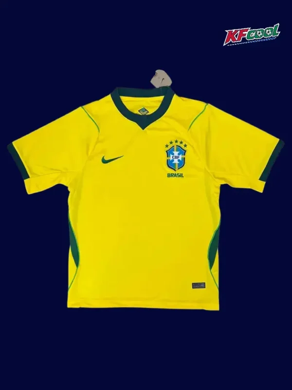 Brazil Home Yellow Jersey 2627 Fans Version1 - kfcool.com Brazil home yellow jersey 26/27 fans version front view, breathable fabric
