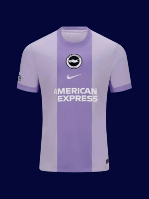 Brighton Away Jersey 25/26 Player Version front with player-cut and away design.