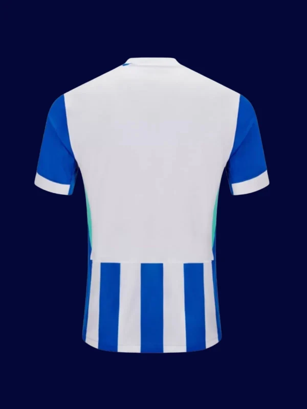 Brighton Home Jersey 25/26 Player Version back with stitched number.