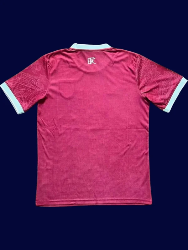 Burnley Home Jersey 25/26 Fans Version back with number area and sponsor.