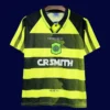 Celtic Glasgow Away Classic Retro Jersey 199697A - kfcool.com Celtic Glasgow away classic retro jersey 1996/97 front white green vintage stripes