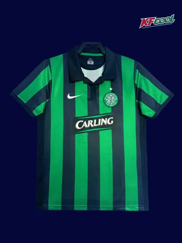 Celtic Glasgow away classic retro jersey 2006/07 front white green design