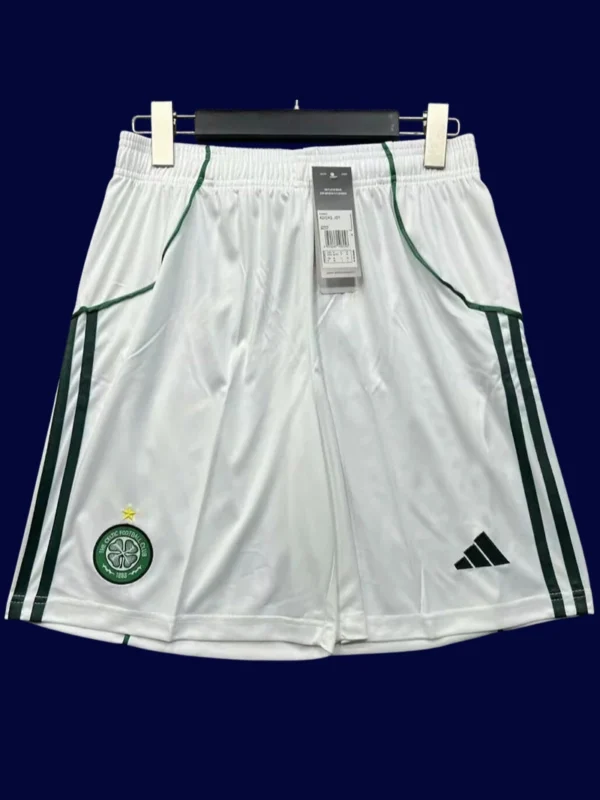 Celtic Glasgow Home Shorts Pants 25/26 front breathable lightweight training shorts