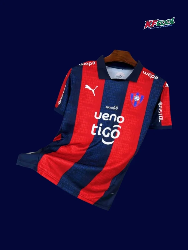 Cerro Porteño 25/26 home fans jersey front breathable