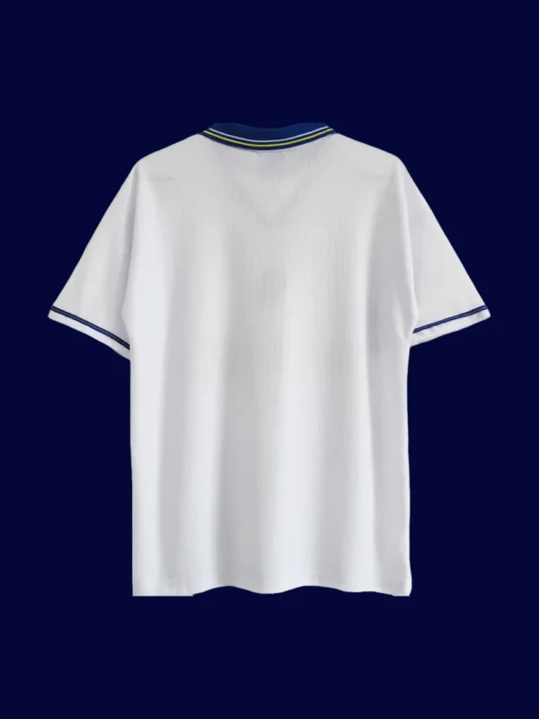 Chelsea Away White Retro Jersey 9800B - kfcool.com back view of Chelsea away white retro jersey (98/00) showing reinforced back panel.