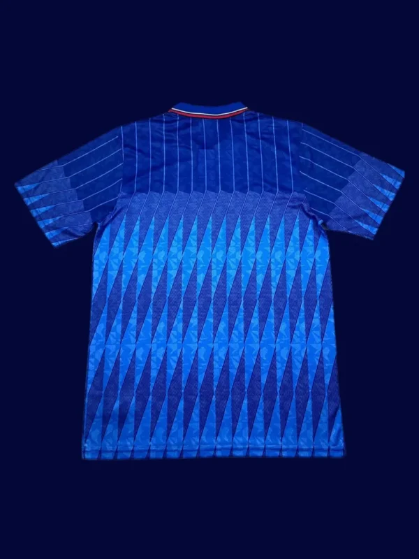 Chelsea Home Blue Retro Jersey 8991B - kfcool.com back view of Chelsea home blue retro jersey (89/91) showing number-ready back panel.