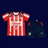 Chivas home kids kits 25/26 front red white stripes