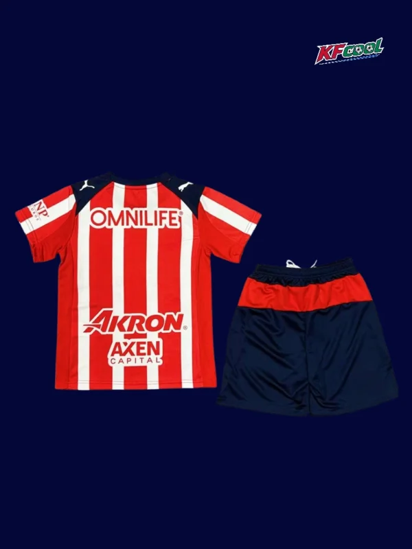 Chivas home kids kits 25/26 back view