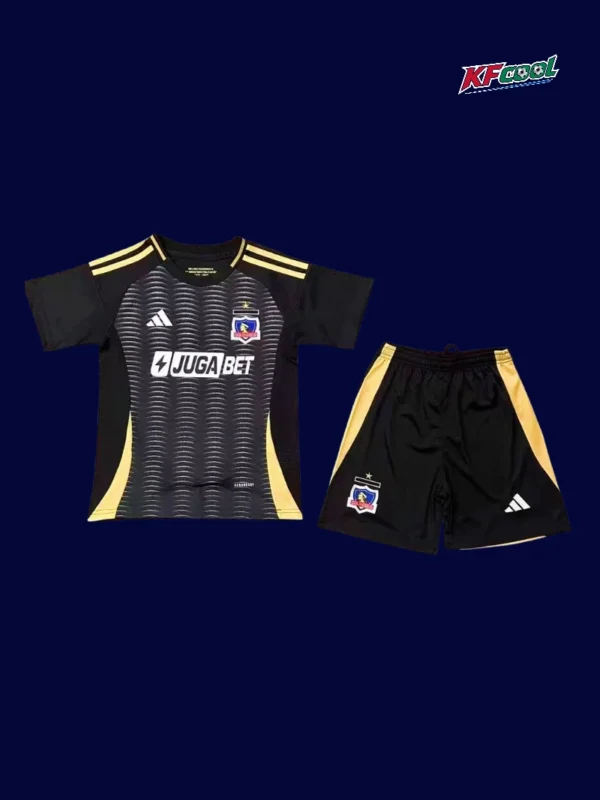 Colo Colo 25/26 kids away kit front quality breathable
