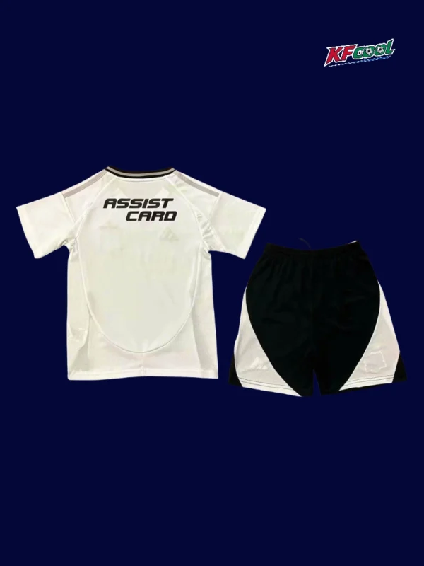 Colo Colo Home Kids kits 2526B - kfcool.com Colo Colo 25/26 kids home white kit back view