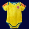 Colombia Home Yellow Babysuit Infant Crawl 2627A - KFCool – Football Jerseys & Soccer Kits Store Colombia home yellow babysuit 26/27 front — infant crawl suit, soft fabric