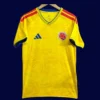 Colombia home yellow jersey 26/27 fans front, breathable material