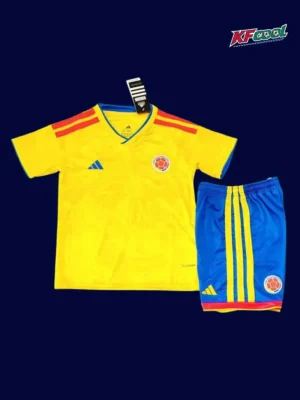 Colombia Home Yellow Kids kits 26/27 Fans Version