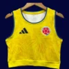 Colombia home yellow women 26/27 yoga vest front — sleeveless, athletic top