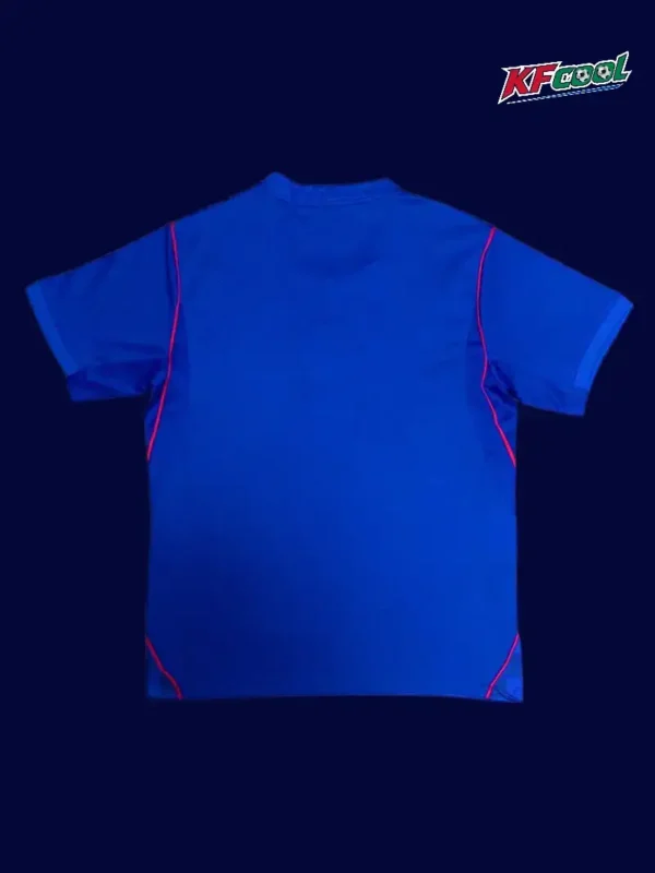 Croatia away blue jersey 26/27 fans back with logo area