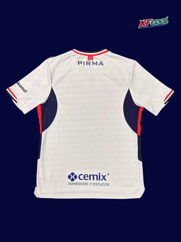 Cruz Azul away jersey 25/26 fans version back view