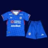 Cruz Azul Home Blue Kids kits 2526B - kfcool.com Cruz Azul home blue kids kits 25/26 front blue white stripes