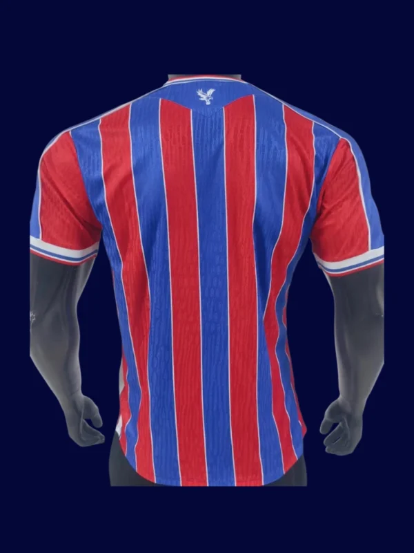 Crystal Palace Home Jersey 25/26 Player Version back with stitched number.