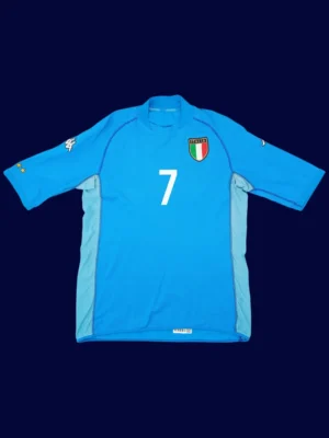 Del Piero #7 Italy Home Retro Jersey World Cup 2002