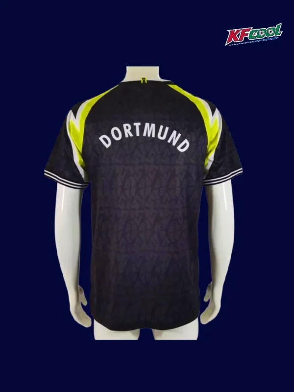 Dortmund 1995/96 away black classic retro jersey back view